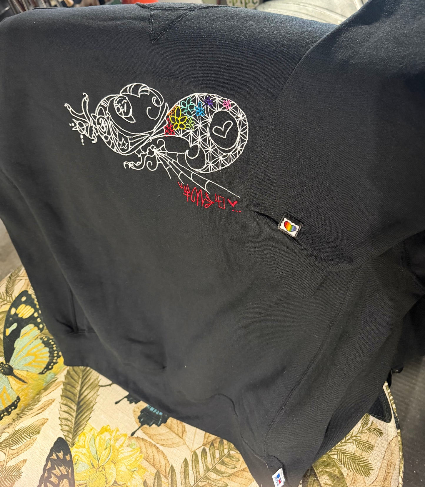 Series 1 “the journey” xl crew on russell athletic sweater embroidered